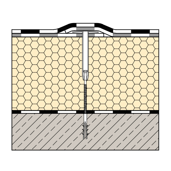 Podłoże betonowe, termoizolacja z płyt PIR, dachy do 200 m²